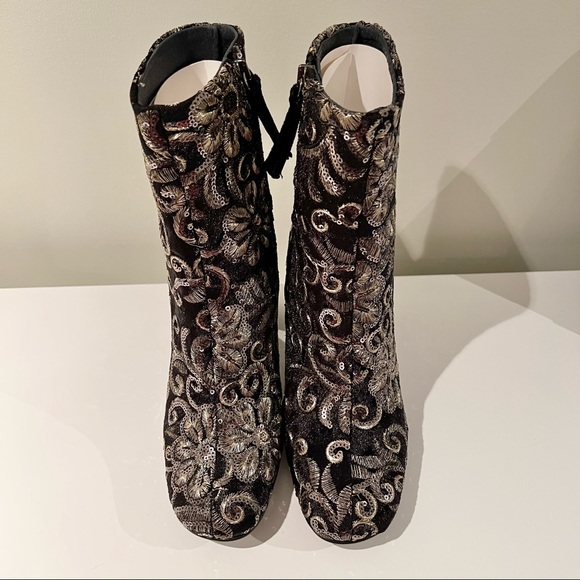 TOP SHOP Sparkle Embroidered Boots - Picture 3 of 9